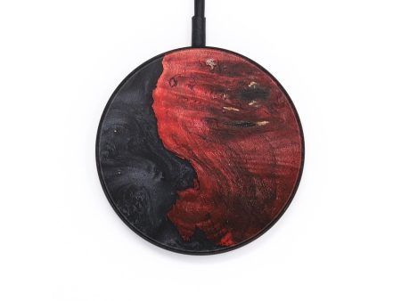 Circle Wood+Resin Wireless Charger - Angeline (Pure Black, 685704) For Discount