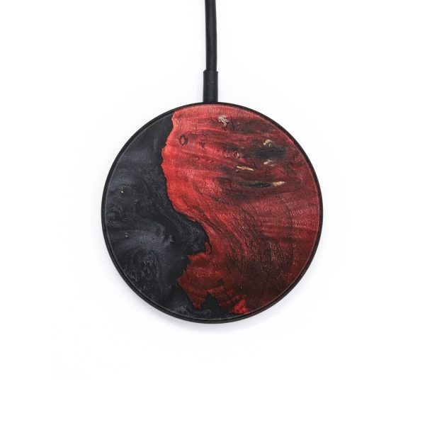 Circle Wood+Resin Wireless Charger - Angeline (Pure Black, 685704) For Discount