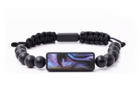 Onyx Bead ResinArt Bracelet - Faith (Purple, 688246) Online Sale