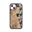 iPhone 14 Wood+Resin Phone Case - Willow (Black & White, 686531) Discount