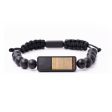 Onyx Bead Wood+Resin Bracelet - Everlee (Pure Black, 683370) Online Hot Sale