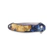 EDC Wood+Resin Pocket Knife - Janis (Blue, 687319) Fashion