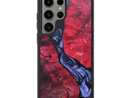 Galaxy S23 Ultra Wood+Resin Phone Case - Josie (Purple, 685906) on Sale