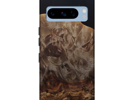 Pixel 8 Pro Wood+Resin Live Edge Phone Case - Della (Pure Black, 683583) Cheap