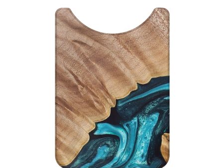 Live Edge Wood+Resin Wallet - Daniel (Blue, 684522) Online Hot Sale