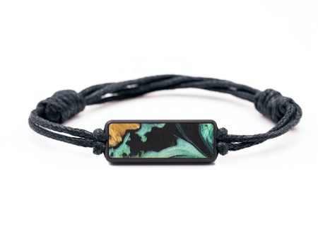 Classic Wood+Resin Bracelet - Aimee (Green, 687380) Supply