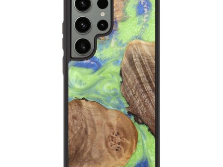 Galaxy S23 Ultra Wood+Resin Phone Case - Landen (Mosaic, 688334) For Sale