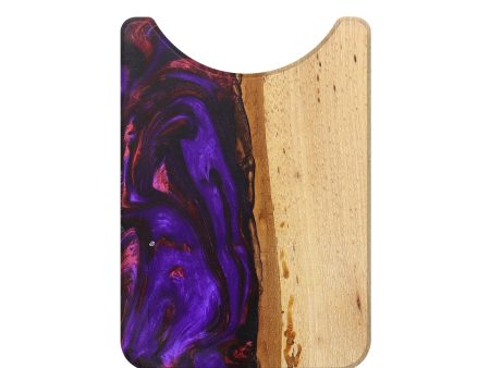 Live Edge Wood+Resin Wallet - Bryson (Purple, 684529) Online now