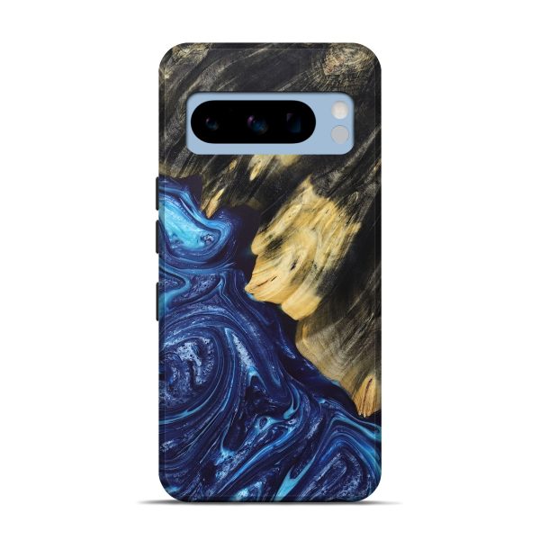 Pixel 8 Pro Wood+Resin Live Edge Phone Case - Levi (Blue, 685741) For Sale