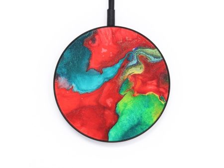 Circle Wood+Resin Wireless Charger - Abigail (Wood Burl, 683251) Cheap