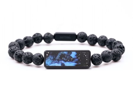 Lava Bead Wood+Resin Bracelet - Kaleb (Cosmos, 687357) Discount