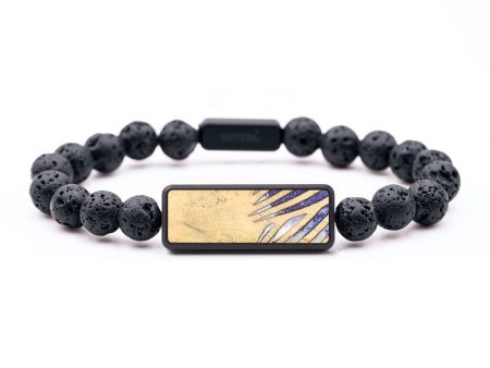 Lava Bead Wood+Resin Bracelet - Garrett (Pattern, 683466) Sale