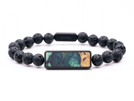 Lava Bead Wood+Resin Bracelet - Cortney (Cosmos, 683513) Cheap