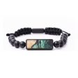 Onyx Bead Wood+Resin Bracelet - Kody (Green, 683713) Online