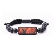 Onyx Bead Wood+Resin Bracelet - Ida (Red, 684858) Online Sale