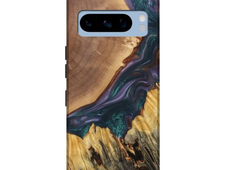 Pixel 8 Pro Wood+Resin Live Edge Phone Case - Keaton (Green, 684315) Cheap