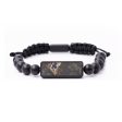 Onyx Bead Wood+Resin Bracelet - Duane (Black & White, 683701) Online Sale