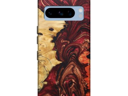 Pixel 8 Pro Wood+Resin Live Edge Phone Case - Shayla (Red, 684329) Discount