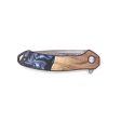 EDC Wood+Resin Pocket Knife - Adrian (Blue, 684610) Sale