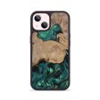 iPhone 14 Wood+Resin Phone Case - Xavier (Green, 682872) For Discount