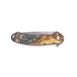 EDC Wood+Resin Pocket Knife - Winter (Green, 684615) Online Hot Sale