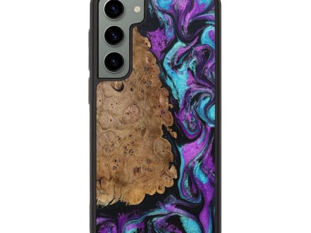 Galaxy S23 Plus Wood+Resin Phone Case - Janelle (Purple, 682886) Online Hot Sale