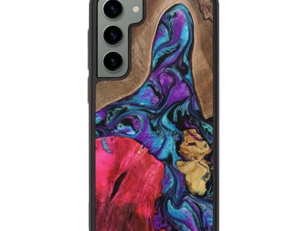 Galaxy S23 Plus Wood+Resin Phone Case - Hayes (Mosaic, 682946) Cheap