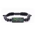 Onyx Bead Wood+Resin Bracelet - Scott (Pattern, 683404) Hot on Sale