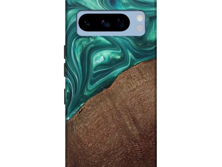 Pixel 8 Pro Wood+Resin Live Edge Phone Case - Bella (Green, 684316) Sale