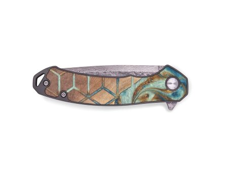 EDC Wood+Resin Pocket Knife - Zayden (Pattern, 684627) Sale