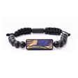 Onyx Bead Wood+Resin Bracelet - Kennedi (Pattern, 683463) Fashion