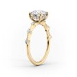 The Hidden Halo Penelope Set With A 1 Carat Pear Moissanite Online Hot Sale