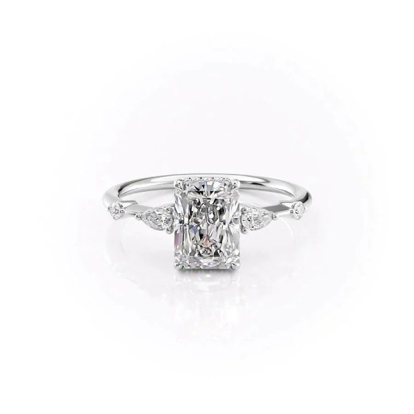 The Naomi Set With A 1 Carat Radiant Moissanite Online Hot Sale