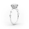 The Hidden Halo Penelope Set With A 1.5 Carat Round Moissanite For Cheap