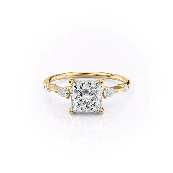 The Naomi Set With A 1 Carat Princess Moissanite on Sale