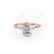 The Naomi Set With A 5 Carat Oval Moissanite on Sale