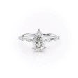 The Hidden Halo Penelope Set With A 2.5 Carat Pear Moissanite Fashion