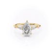 The Naomi Set With A 5 Carat Pear Moissanite For Cheap